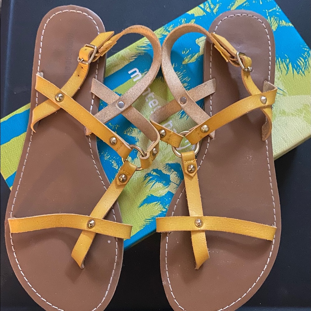 Yellow Sandals - Thong Toe